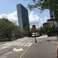 This place is right by the UN at Peace Garden Cafe in New York City