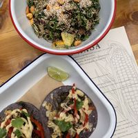 Cauliflower Tacos and Three Sisters Salad at Mas Masa in Fairfax
