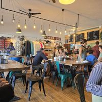 Inside at Moab Garage Co. in Moab