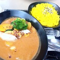 Vegan curry at LeichtSinn Vitalbistro in Salzburg