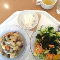 my plate at Greens Vegetarian Dishes in Osaka