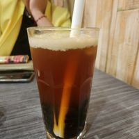 Boba de lychee at Hocha in Santiago