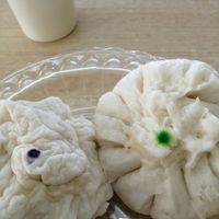 Siopao - tasty, different flavors, big portions & cheap at Sian Tian Health Food Center in Bacolod Negros Occidental