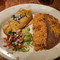 Vegan chimichanga meal at El Sarape in Olympia