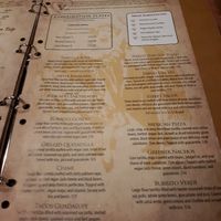 Vegan menu at El Sarape in Olympia