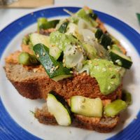 Sandwich with asperges (among other ingredients) at De Groene Afslag in Bussum