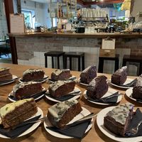 Vegan chocolate cake!  at De Groene Afslag in Bussum