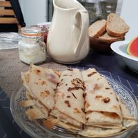 Breakfast pancakes at La Petite Coquille in Lorbrie