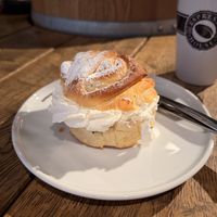 Vegan semla.   at Espresso House in Lulea