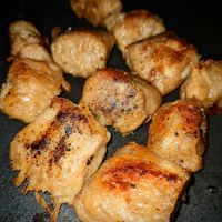 Vegan pork ribs at Vincent's Marketplace in Fitzroy