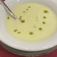 Melon soup at Teff Vegetariano in Elche