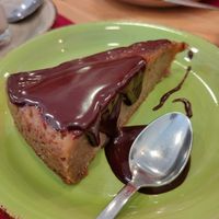 Tarta plátano at Teff Vegetariano in Elche