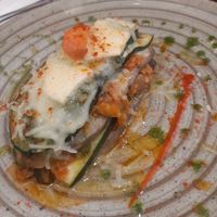 Milhoja con queso vegano at Teff Vegetariano in Elche