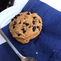 Vegan cookie at Le Phare Cafe in Geneva