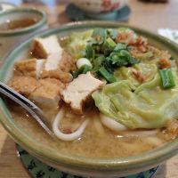 Miso-Ramen vegan with Gyoza at Kagi Bar in Bremen