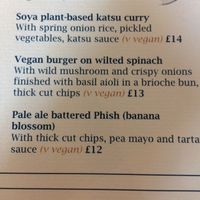 Menu at Penny Blue  in Carlisle