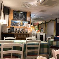 The interior😄 at 3 te Cafe in Osaka