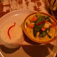 Thai green curry with tofu at 9 Elephants Thai Drink & Dine in Chester