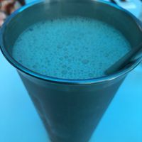 Choc mint vegan milkshake￼ at Fonzie's Diner  in Kilsyth