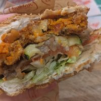 The quinoa vegan burger at Baskian in Bilbao