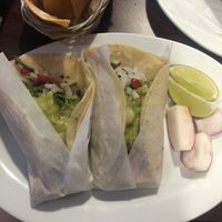 Seasonal veggie tacos at Taqueria El Maguey in Brooklyn