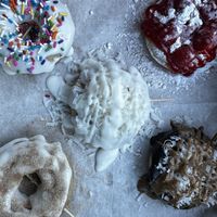 Donuts! Vegan and gluten free!!   at Donutz on a Stick and Ice Cream in Duck