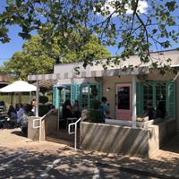 Side patio seating was perfect.   at Elizabeth Street Cafe in Austin