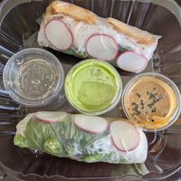 spring rolls at Elizabeth Street Cafe in Austin