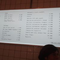 Menu in Catalan at Asian Ways in Barcelona