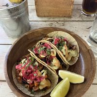 Cauliflower tacos (€9)  at Surf House in Barcelona