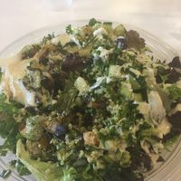 6 different kinds of hummus  at Hummus Republic in Burbank