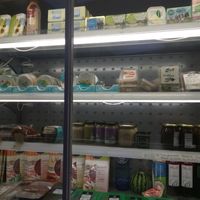 Tofu and more in.the fridges at Delicious Food in Amsterdam