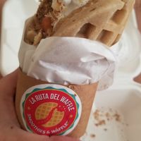 Waffle vegan oreo at La Ruta Del Waffle in Santiago