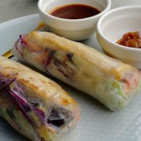 Rice paper rolls at Baba on Wells in Frankston