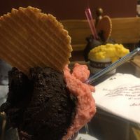 Chocolate, strawberry and mango at Chocolat-Box in Barcelona