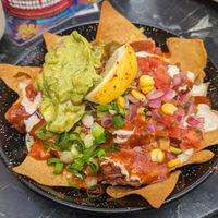 Vegan nachos at Hecho en Mexico in Fitzroy