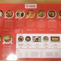 Speisekarte at Miska Ramen Bar in Prague