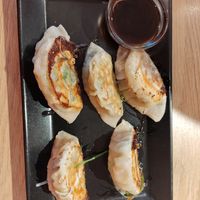 Vegan gyoza at Miska Ramen Bar in Prague
