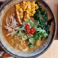 Tan tan vegan ramen at Miska Ramen Bar in Prague