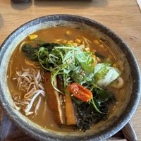 Vegan miso ramen  at Miska Ramen Bar in Prague