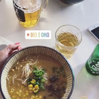 pop up of Miska ramen at Miska Ramen Bar in Prague