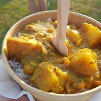 Aloo Chana curry and rice @Hardwick Festival at Mivesi in Newcastle Upon Tyne