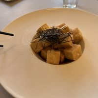 Golden tofu   at Ohana Sushi Vegan in Montreal