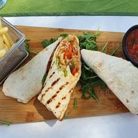 BBQ vege wrap at Oliva in Makarska