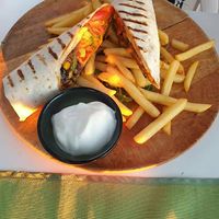 Vegan burrito at Oliva in Makarska