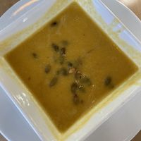 Thai Butternut Squash Soup  at Pyramid Bistro in Aspen
