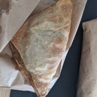 Mushroom pie at Falavela in Crete