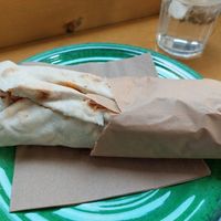 Falafel wrap at Falavela in Crete