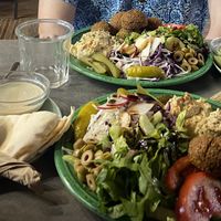 Falafel feast!  at Falavela in Crete