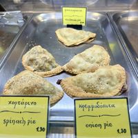 Vegan pies   at Falavela in Crete